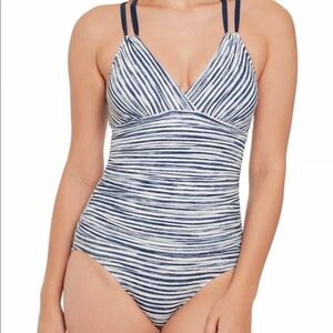 2 for $20 💋 NWT blue & white striped one piece
